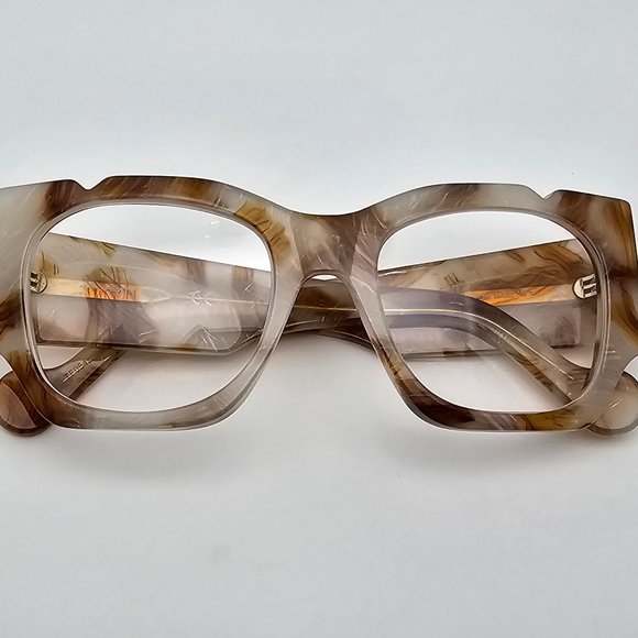 Fenty FY400171 55E Brown Ivory Marble Sunglasses Frame w/ Case Italy 54-20-145 main image 14